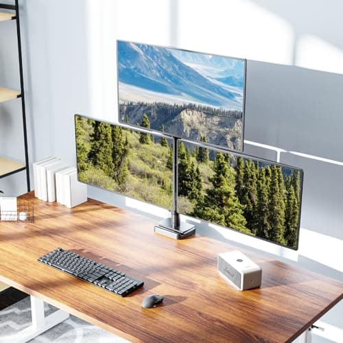 MOUNTUP Triple Monitor Mount Fits Max 32 Inch Screen, Holds 4.4-17.6lbs, 3 Monitors Desk Mount, Triple Monitor Stand for Desk, Adjutable Arm with Clamp/Grommet Base, VESA 75x75/100x100 MU6013A 9