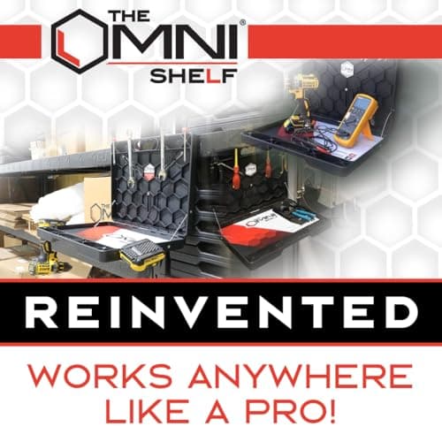 The OmniShelf Portable Workstation, Magnetic Toolbox, Laptop Stand w/ 50 lb Capacity, Hands Free Workstation, Attach to HVAC, Trucks, Walls, Poles etc. (Model # OSO1 - Magnets) 9