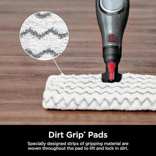 Shark Genius Hard Floor Cleaning System Pocket (S5003D) Steam Mop, Burgundy/Gray 9