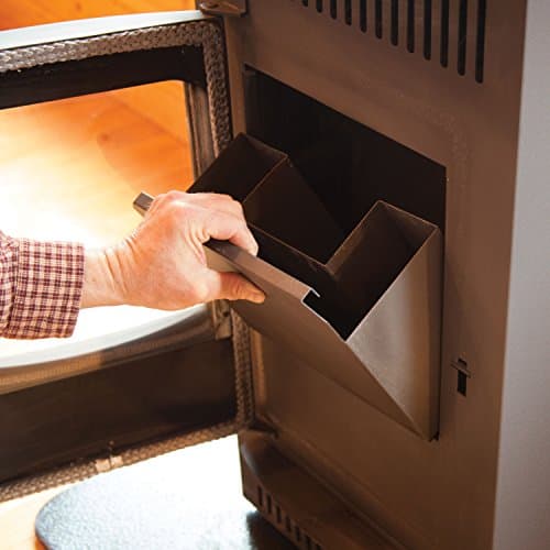 Castle 41278 Serenity Pellet Stove, 1,500 square ft. Heating Capability, Smart Controller Features Manual, Weekly, Thermostat and Eco Operating Modes, 40lb Hopper Capacity, Easy Clean Design, Black 6