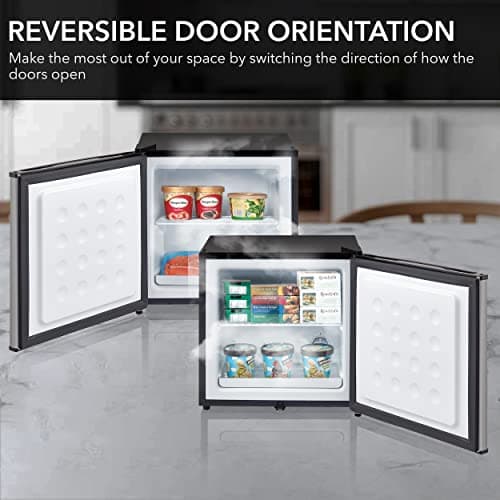 Whynter CUF-112SS Mini, Energy Star Rated Small Upright Freezer with Lock, Stainless Steel -1.1 Cubic Feet 5