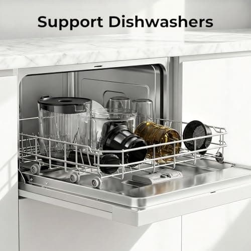 EanOruus Juicer Machines, 3-in-1 Cold Press Juicer with 6.5" Extra Large Chute, 100oz Large Capacity, AC Motor, Makes Juice, Nut Milk & Sorbet, brown 12