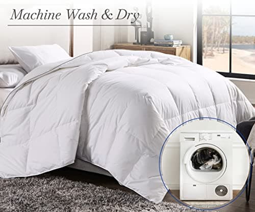 California Design Den King Size Comforter Duvet Insert - Cozy Luxury Down Alternative, Quilted Extra Fluffy, Soft, and Cooling, Machine Washable with Corner Tabs - White 7