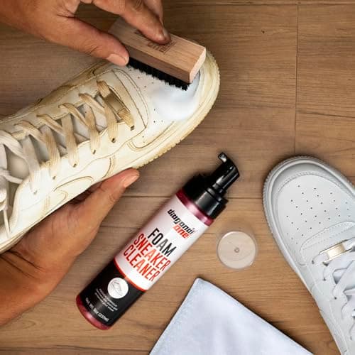 DIAGONAL ONE Shoe Cleaning Kit - Foam Sneaker Cleaner - 8oz White Tennis Shoe Cleaner - Proven Formula for Suede, Canvas, Nubuck (Sneaker Care Kit) 6