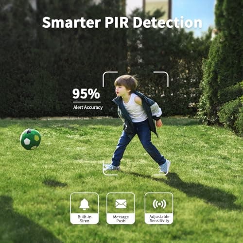 SEHMUA 2K Solar Security Cameras Wireless Outdoor, 2 Pack 360° View Pan/Tilt WiFi Security Camera Outside with Color Night Vision,Easy to Install, PIR Alarm, 2-Way Audio 6