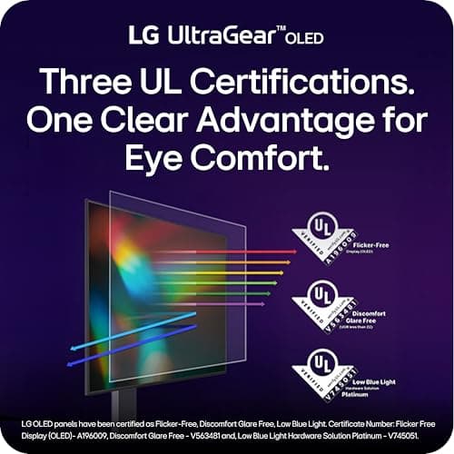LG 27GX704A-B 27-inch Ultragear QHD (2650x1440) OLED Gaming Monitor 240Hz, 0.03ms, NVIDIA G-Sync Compatible, AMD FreeSync Premium Pro, VESA Display HDR TrueBlack400, HDMI 2.1, DisplayPort, Black 7