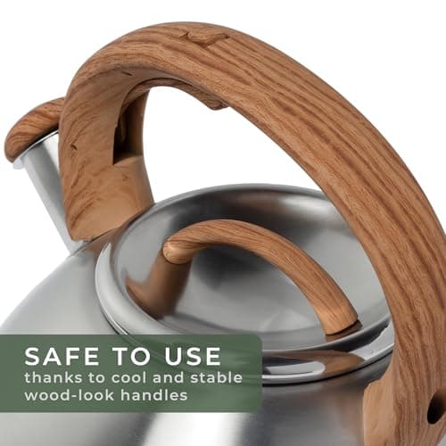 WALDWERK Tea Kettle Stovetop (2.4 Quart) - Teapot for Stovetop - also for Induction and Gas Stoves - Stainless Steel Tea Kettle - Whistling Tea Kettle for Stove Top 5