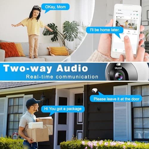 LITYMOL 2K Security Cameras Wireless Outdoor, 32G Magnetic Indoor Camera for Home Security with AI Motion Detection, SD/Cloud Storage, Color Night Vision, 2-Way Audio 5