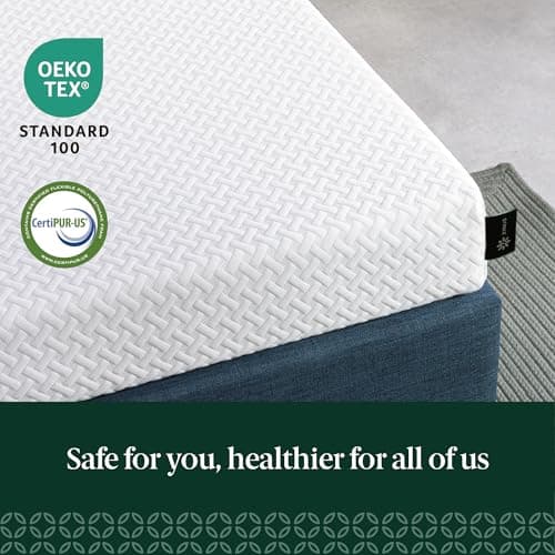 ZINUS 6 Inch Twin Cooling Essential Memory Foam Mattress [NewVersion], Fiberglass Free, Medium Feel, Breathable Cooling Layers, Certified Safe Materials 5