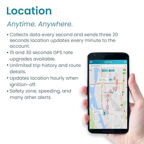 Vyncs - GPS Tracker for Vehicles, [No Monthly Fee], 4G LTE, Vehicle Location, Trip History, Driving Alerts, GeoFence, Fuel Economy, OBD Fault Codes, USA-Developed, Family or Fleets 3