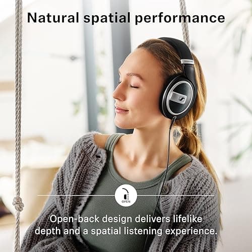 Sennheiser HD 599 - Open Headphones, Special Edition, Black, Wired 5