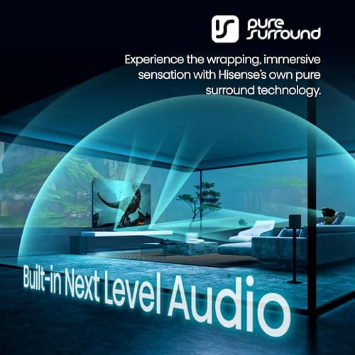 Hisense AX5125H 5.1.2Ch Sound Bar with Wireless Subwoofer, 500W, Dolby Atmos, Bluetooth 5.3, EzPlay, 4K HDMI Pass Through, Roku TV Ready, DTS:X, HDMI/AUX/ARC/Optical/USB, 7 EQ Modes 8