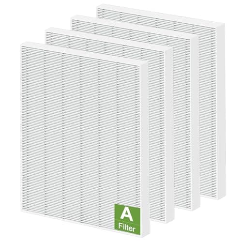 4 Pack 115115 Replacement Filter A Size 21 - Compatible with Winix PlasmaWave C535 5300 5300-2 6300 6300-2 P300 AM90 C909 9800, C535 Filter A