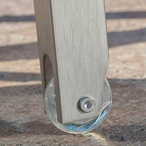 Christopher Knight Home Outdoor Aluminum Chaise Lounge, Set of 2, Grey 8