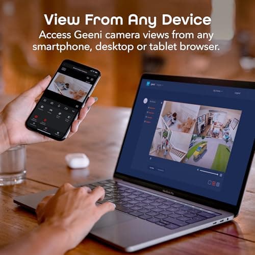 Geeni Sentinel 1080p Security Camera, 24/7 Live Streaming, Pan/Tilt/Zoom, Motion Detection, Night Vision, Two-Way Audio, Alexa & Google Assistant 9