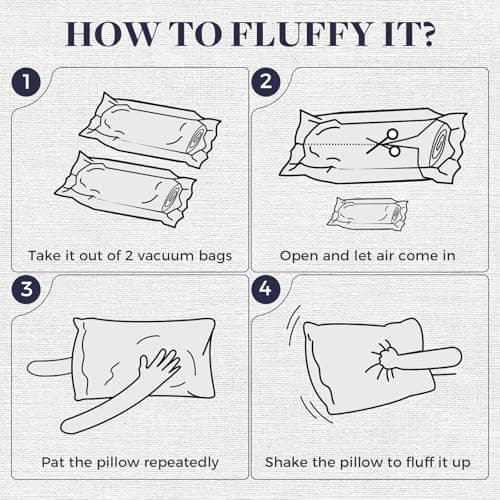 Basic Beyond King Size Bed Pillow - 2 Pack Hotel Collection Super Soft Down Alternative Pillow for Sleeping, 20x36 Inches 10