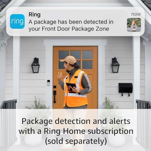 Ring Battery Doorbell with Ring Indoor Cam 2nd Gen (Black) 3