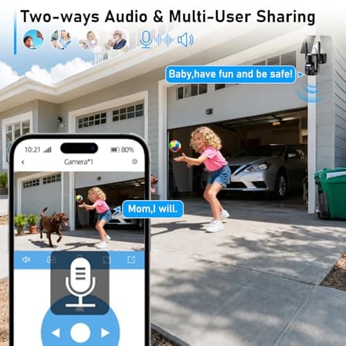 8X Zoom 4K Solar Security Camera Wireless Outdoor, 5GHz/2.4GHz WiFi 360°PTZ Camera Surveillance Exterieur for Home with Dual Lens, Human Auto Tracking, Siren, Color Night Vision, Two Way Audio, IP66 8