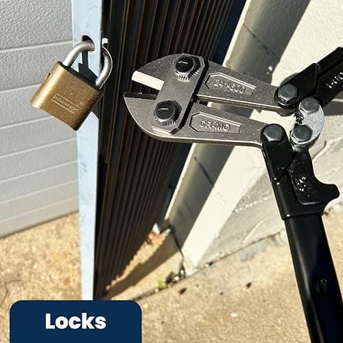 ZipTie.com 24” Bolt Cutter with Soft Rubber Grip - Chrome Molybdenum Steel Blade For Easy Cutting - Heavy-Duty Wire Pliers,Bolt, Chain, Rebar, Lock & Metal Cutter - Ergonomic, Anti-Slip Handle 9