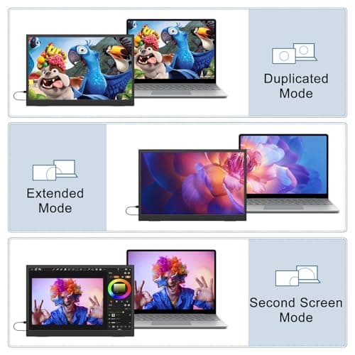 Topmonitor 2.5K Portable Monitor 15.6inch UHD 2560 * 1680 for Laptop, 100% sRGB 500nits HDR IPS External Display w/Smart Cover & VESA Mount, USB-C HDMI Travel Second Screen for PC Mac Phone Xbox PS5 5