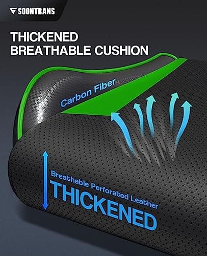 Soontrans Green Gaming Chair with Footrest,Racing Gaming Chair,Computer Gamer Chair,Ergonomic Game Chair with Adjustable Headrest and Lumbar Support(Jungle Green) 8