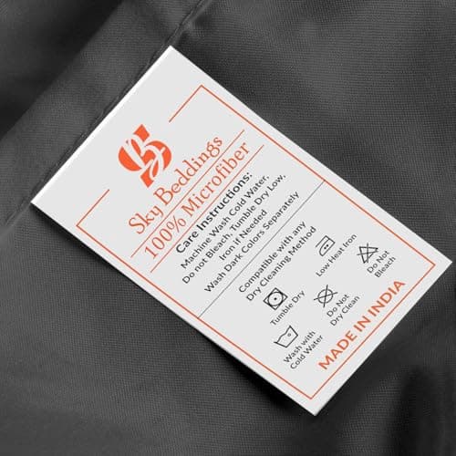 Zipper Fitted Sheet - Twin Size, 8 Inch Deep Pocket, Hotel Quality Brushed Microfiber Bottom Sheet, Soft Wrinkle-Free, Shrinkage and Fade Resistant, 1 Fitted Sheet Only (Dark Grey) 9