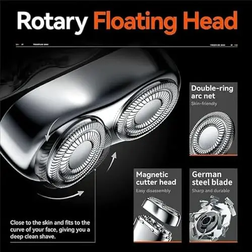 Sakerplus mini Double Head Electric Shave,Portable Razor, Washable Double Head, Pocket Size for Home, Car, Travel (Green) 6