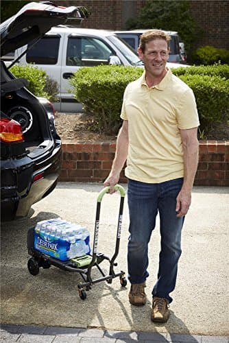 COSCO Shifter Multi-Position Folding Hand Truck and Cart, 300 lb. Weight Capacity, Green, 12222PBG1E 12