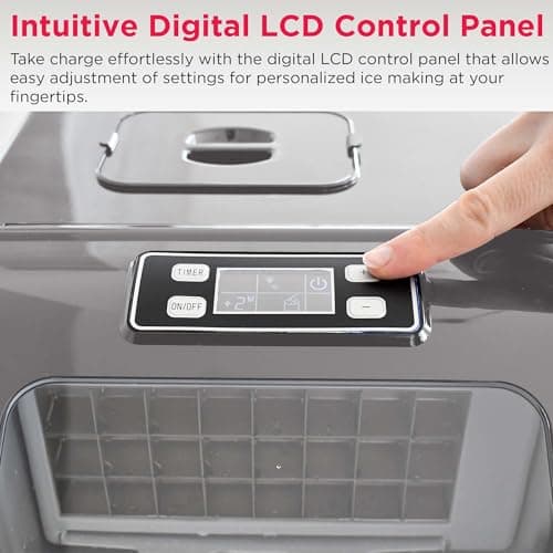 FRIGIDAIRE EFIC452-SS 40 Lbs Extra Large Clear Maker, Stainless Steel, Makes Square Ice 5