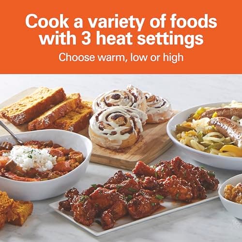 Hamilton Beach 7 Quart Programmable Slow Cooker With Flexible Easy Programming, 5 Cooking Times, Dishwasher-Safe Crock & Lid, Silver (33473) 8