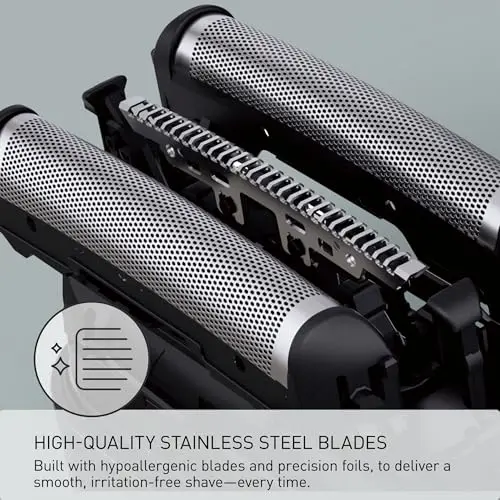 Panasonic Swipe Right Travel Shaver for Men, Portable Electric Razor with USB-C Charging, 3-Blade Cutting System and Beard Sensor Technology, Wet/Dry Use - ES-CM3A-K 5