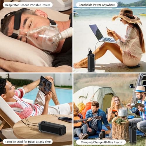 PADJYYUSZ Portable Laptop Power Bank with 120W AC Outlet, 31200mAh Portable Laptop Charger, 65W PD USB C Backup Power Source for Travel and Outdoor Activities 7