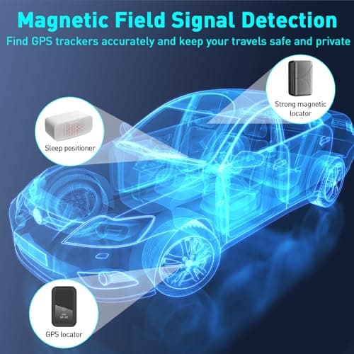 CoolMouse Hidden Camera Detectors, Spy Camera Detectors, Hidden Device Finder for Hotels Car Office Home Travel Meetingroom, Portable Mini Design, 5 Levels Sensitivity 4 Modes, 25H Working Time 6