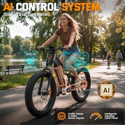 FREESKY 3500W BAFANG Motor Electric Bike for Adults, 48V 30Ah Removable Battery Ebike 120 Miles, 38+MPH, 26" Fat Tire Dirt Mountain E Bike, Full Suspension Bike, UL 2849 Certified by TÜV(Standards) 9