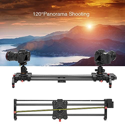 Camera Slider Track Dolly Slider Rail System with Motorized Time Lapse and Video Shot Follow Focus Shot and 120 Degree Panoramic Shooting 31" 80cm 10