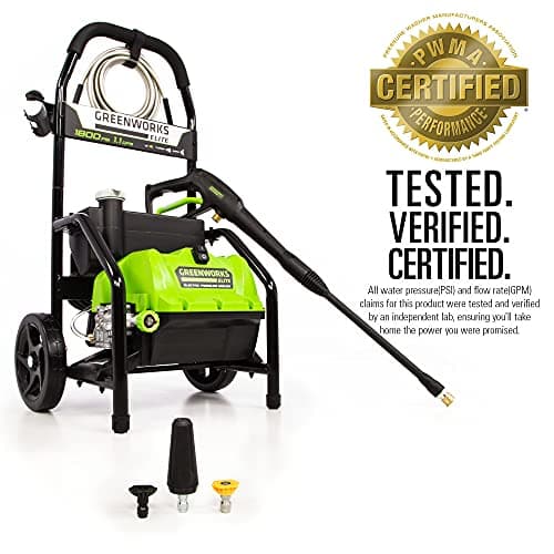 Greenworks PW-1800 1800 PSI 1.1 GPM Electric Pressure Washer 6
