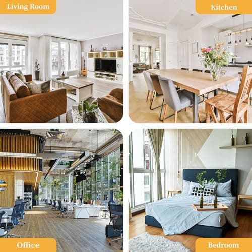 Shintenchi Bookshelf,6-Tier Open Bookcase and Bookshelves,6 Shelf Display Storage Shelves Floor Standing 70.6 inches Tall Bookcase for Home Office, Living Room (Black) 8