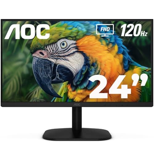 AOC 24B35H3 24" IPS Full HD (1920 x 1080) 120Hz LED Monitor, Adaptive Sync, VGA & HDMI, Flicker-Free, Low Blue Light, HDR Ready, VESA, Tilt Adjust, Eco-Friendly