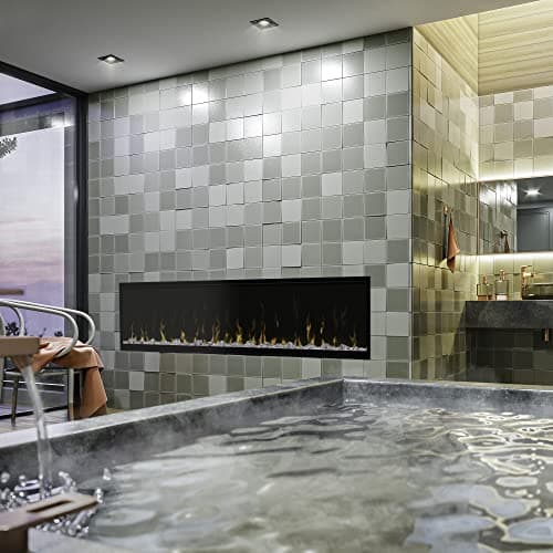 Dimplex IgniteXL 60" Built-in Linear Electric Fireplace with 8 Color Themes and Acrylic Ember Bed (Model: XLF60), 8530/5118 BTU, 240/120 Volt, 2500/1500 Watt, Black 5