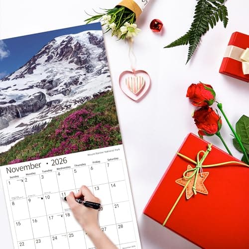 2026 Wall Calendar,Calendar 2026, November 2025 - December 2026, Wall Calendar National Parks, 12" x 24" Opened,Full Page Months Thick & Sturdy Paper for Calendar Organizing & Planning 6