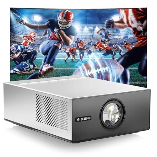 XIDU Portable Projector with WIFI and Bluetooth [Metal Housing/2000ANSI/UHD Native 1080P/Wireless Casting/Electric Focus/Auto Keystone] 4K Outdoor Movie Projector for Home,TV stick,iOS,Android,Laptop
