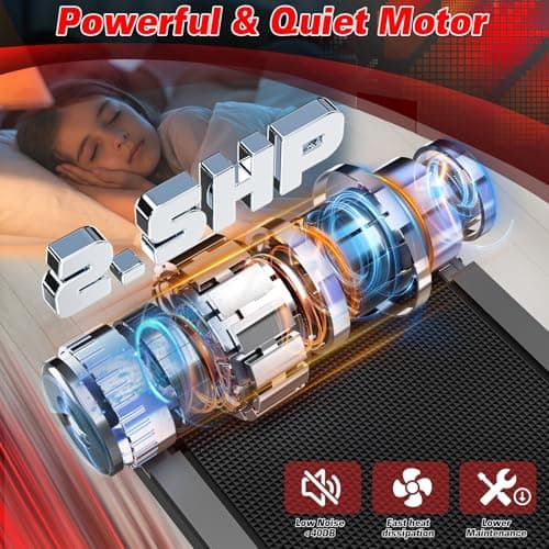 Walking Pad Treadmill 300 lb Capacity, 2 in 1 Under Desk Treadmill with Voice Control, 2.5HP Portable Treadmills for Home Small, Compact Walking Pad with APP & Remote Control, LED Display 5