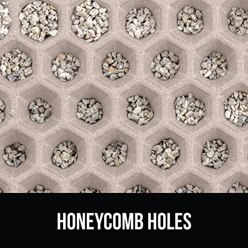 GORILLA GRIP Honeycomb Cat Litter Box Mat, Two Layer Trapping Waste Mats, Soft On Paws, Litter Box Supplies and Essentials for Indoor Cats, Traps Excess, Water Resistant for Floors, 24x15 Beige 8