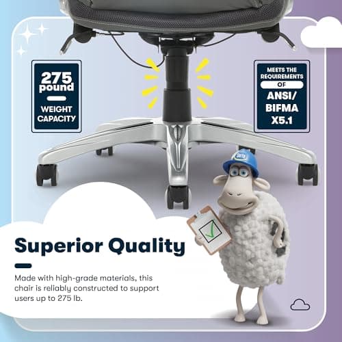 Serta Bryce Executive Office Chair - Ergonomic Computer Desk Chair with Patented AIR Lumbar Technology - Adjustable Height - Memory Foam Body Pillows - 360° Swivel Rolling Base - Bonded Leather - Gray 11