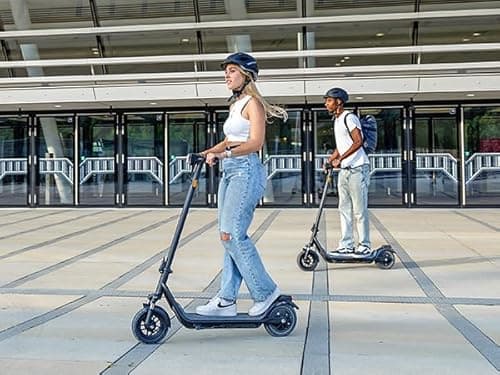 NIU 100P Electric Scooter for Adults with Suspension- 600W Max Power, 18 Miles Range, Max Speed 17.4MPH, Dual Brakes, Easy Folding Commuting E-Scooter, Bluetooth Connectivity, UL Certified 9