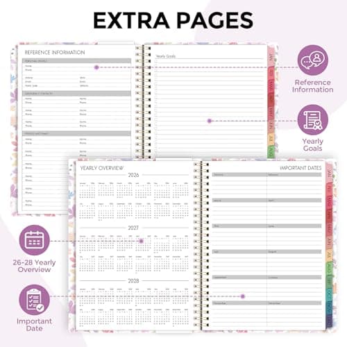 2026 Planner, Weekly and Monthly Planner, 8.5" x 11", January 2026 - December 2026, Agenda Planner with Monthly Tabs, Goal Setting & Time Management Organizer for Professionals & Students 6