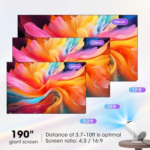 Weelikeit Projector Native 1080P Bluetooth Projector 4K Support, Portable Outdoor Movie Projector, Home Mini Projector with Speaker Compatible with Smartphone,HDMI,USB,AV,Fire Stick,PS5 5