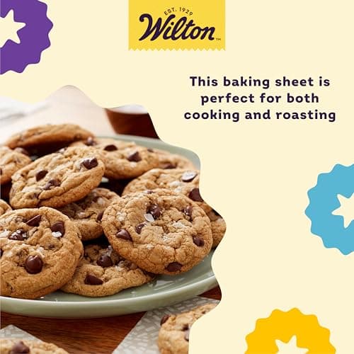Wilton Recipe Right Small Non-Stick Baking Sheet, Cookie Sheet, 13.2 x 9.25-Inch, Steel 5