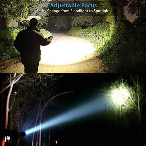 Hoxida Flashlight USB Rechargeable, Magnetic LED Flashlight, Super Bright LED Tactical Flashlight with Cob Sidelight, Waterproof, Zoomable Best Small LED Flashlight for Camping, Emergency Flashlights 6