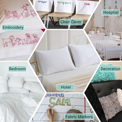 ZPECC White Pillow Cases Standard Size Set of 4, 20x26 Envelope Closure Pillowcases, Soft Plain Brushed Microfiber Covers Hypoallergenic Breathable 6